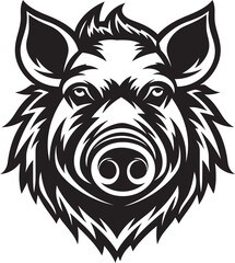 Boar Battalion Wild Boar Logo Graphics Roaring Rampage Iconic Logo with Boar