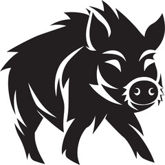 Tusker Thunder Wild Boar Logo Design Razorback Reign Iconic Logo Graphics