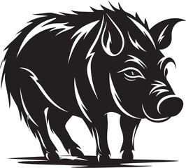 Snout Sovereign Iconic Boar Vector Emblem Thundering Tusk Wild Boar Icon Design