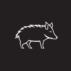 Ferocious Frenzy Iconic Logo with Boar Rampant Roar Wild Boar Emblematic Graphics