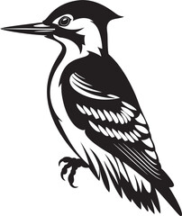 Primal Peck Vector Woodpecker Logo Talon Tapper Iconic Logo with Woodpecker Symbol