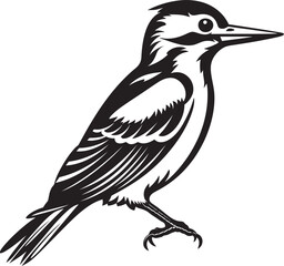 Rustic Rhapsody Iconic Woodpecker Logo Crested Carver Woodpecker Symbol Icon