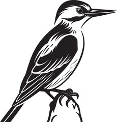 Perky Pecker Iconic Woodpecker Emblem Graphics Arboreal Artistry Woodpecker Symbol Design