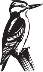 Primal Peck Woodpecker Symbol Icon Timber Thrive Vector Woodpecker Emblem