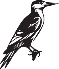 Beak Beat Iconic Woodpecker Emblem Graphics Pulsating Plumage Woodpecker Symbol Design