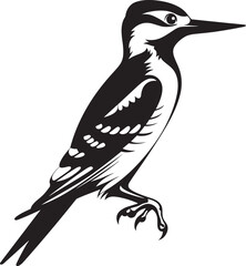 Timber Tap Iconic Woodpecker Emblematic Design Plumage Percussion Woodpecker Symbol Icon