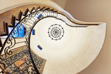 a spiral staircase