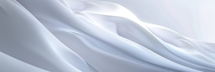 Futuristic white curves in a minimalist architectural design