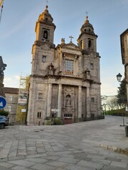 Iglesia y convento de San Francisco en Santiago de Compostela, Galicia - obrazy, fototapety, plakaty