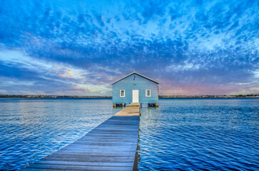 The Crawley Boat House on Perth's Swan River in Western Australia