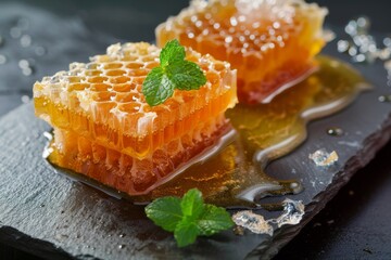 Mint infused honeycomb