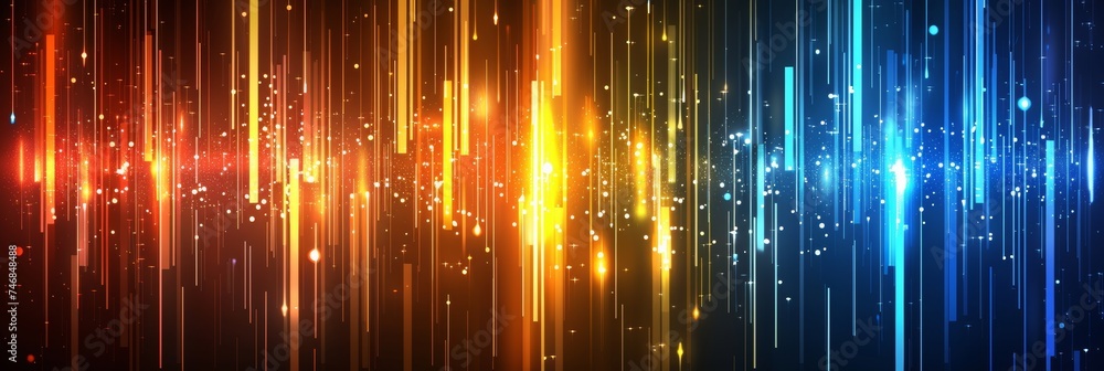 Poster dark rainbow 3d abstract background with textured design for creative projects and graphic designs.