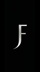 Sophisticated Monochromatic Minimalist Logo Design Featuring the Initials JF
