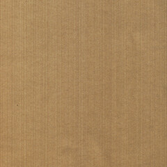 Ribbed Textured Brown Cardboard Closeup