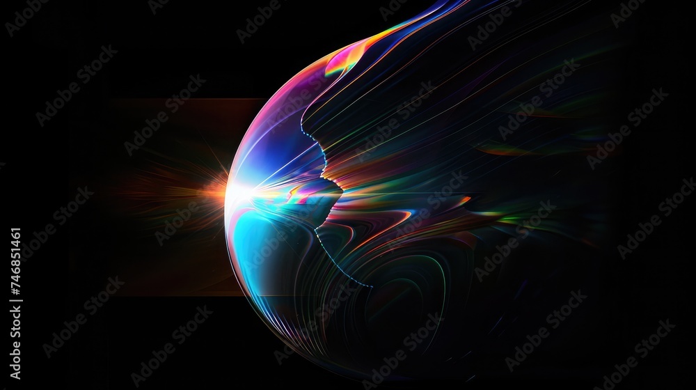 Poster easy to add lens flare effects for overlay designs or screen blending mode to make high-quality imag