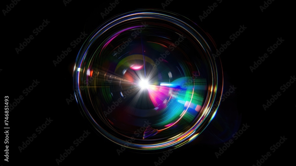 Poster easy to add lens flare effects for overlay designs or screen blending mode to make high-quality imag