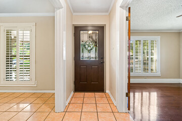 the front door of a home