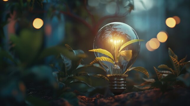 The idea is planted inside a light bulb.