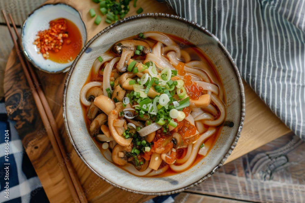 Canvas Prints udon cooked in miso