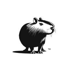 Capybara Logo Icon Simple and Clean