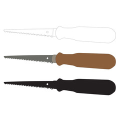Sheetrock keyhole saw