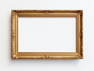 Antique gold blank frame