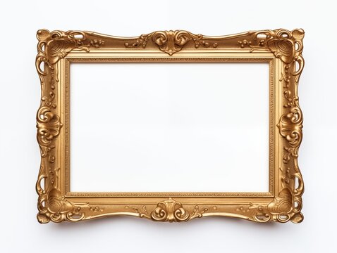 Antique gold blank frame