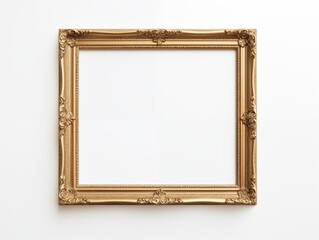 Fototapeta premium Antique gold blank frame