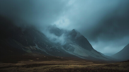 clouds over the mountains