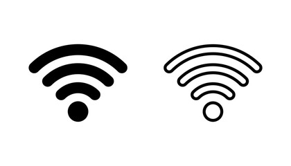 Wifi icon set. signal vector icon. Wireless  icon vector