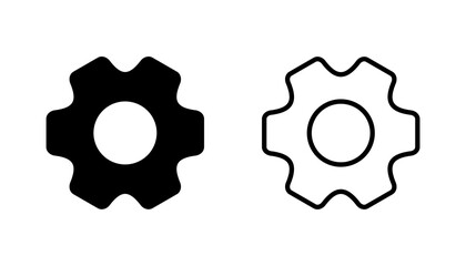 setting Icon set. Cog settings Icon Symbol