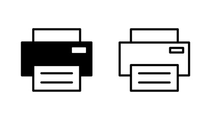 Print icon set. printer icon vector.
