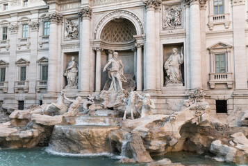 Beautiful “Points of View” of The Trevi Fountain (Fontana di Trevi) in Rome, Lazio Province, Italy.