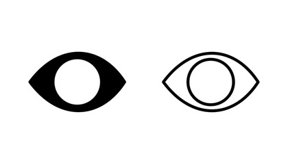 Obraz premium Eye icon set. Eye vector icon. Look and Vision icon.