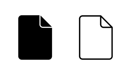 Document icon set. Paper icon. File Icon