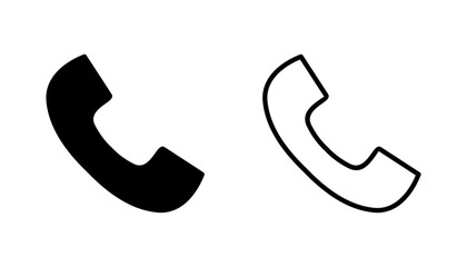 Call icon set. telephone icon vector. phone icon vector. contact us