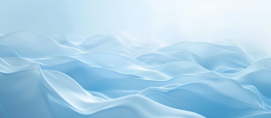 Obraz premium Blue Harmony: Abstract Background with Flowing Smooth Lines