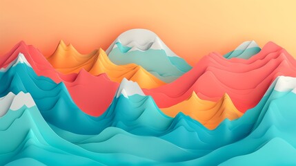 Mountains. Generative AI