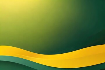 Generative AI. Minimal Background in Green and Yellow
