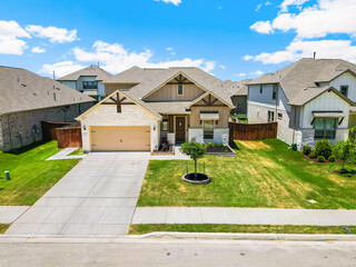 the front view of a home