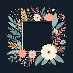 Gift Card , Floral Card , wedding Card, vector 