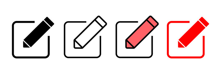 Edit icon vector illustration. edit document sign and symbol. edit text icon. pencil. sign up