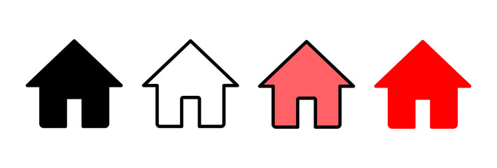 Home icon vector illustration. House sign and symbol