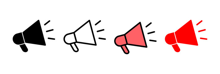 Megaphone icon vector illustration. Loudspeaker sign and symbol