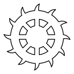 Transmission cog wheels and machine gearings Lines