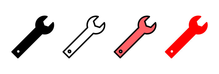Wrench icon vector illustration. repair icon. tools sign and symbol