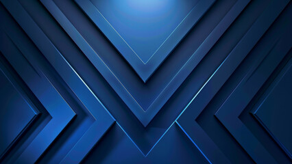 Obraz premium Azure Echoes: Symmetrical V Pattern on a Blue Gradient