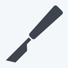 Icon Scalpel. related to Orthopedic symbol. glyph style. simple design editable. simple illustration