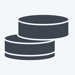 Icon Alfajor. related to Argentina symbol. glyph style. simple design editable. simple illustration