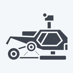 Icon Snowmobile. related to Alaska symbol. glyph style. simple design editable. simple illustration